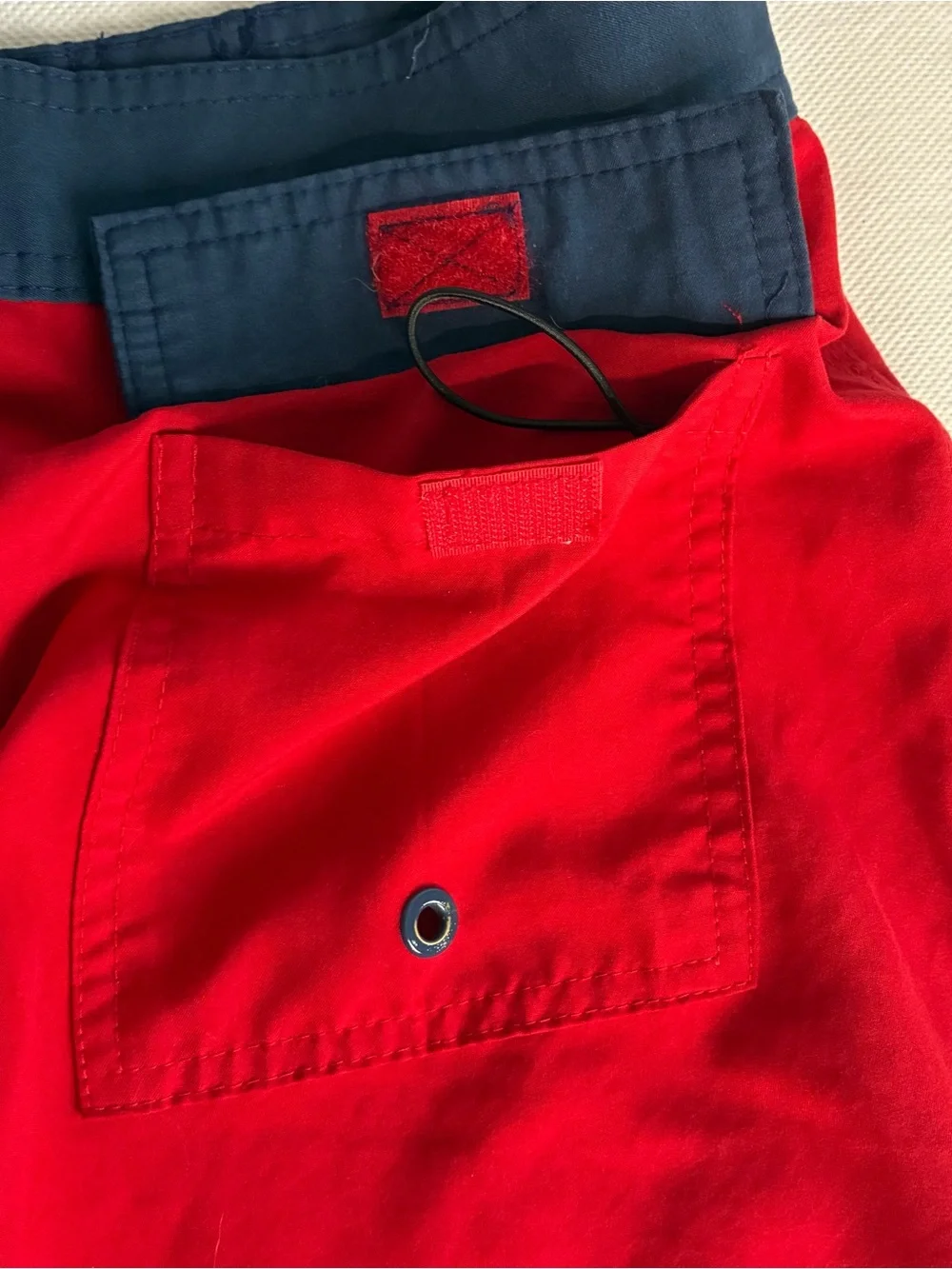 Old Navy Board Shorts Men’s Sz 28 Red Navy Surf Swim